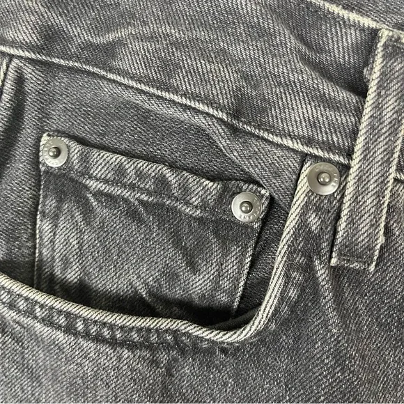 Everlane Black Curvy 90s Cheeky Straight Jeans Size 30 High Rise - Picture 3 of 7